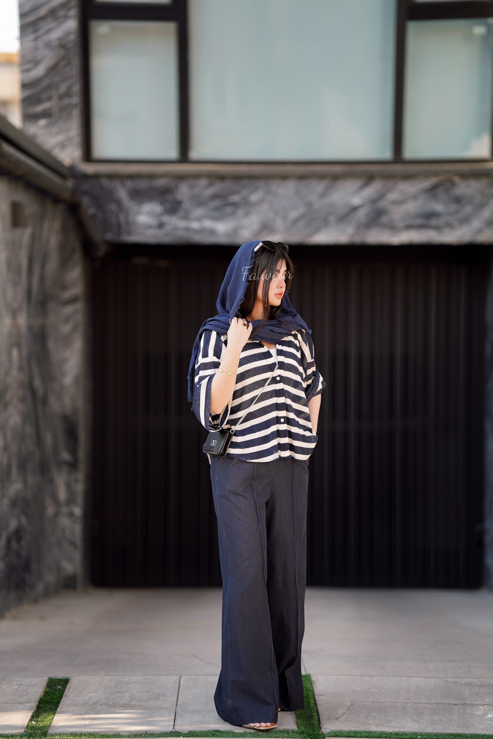 IMG_5427 شومیز راه راه - تصویر 1